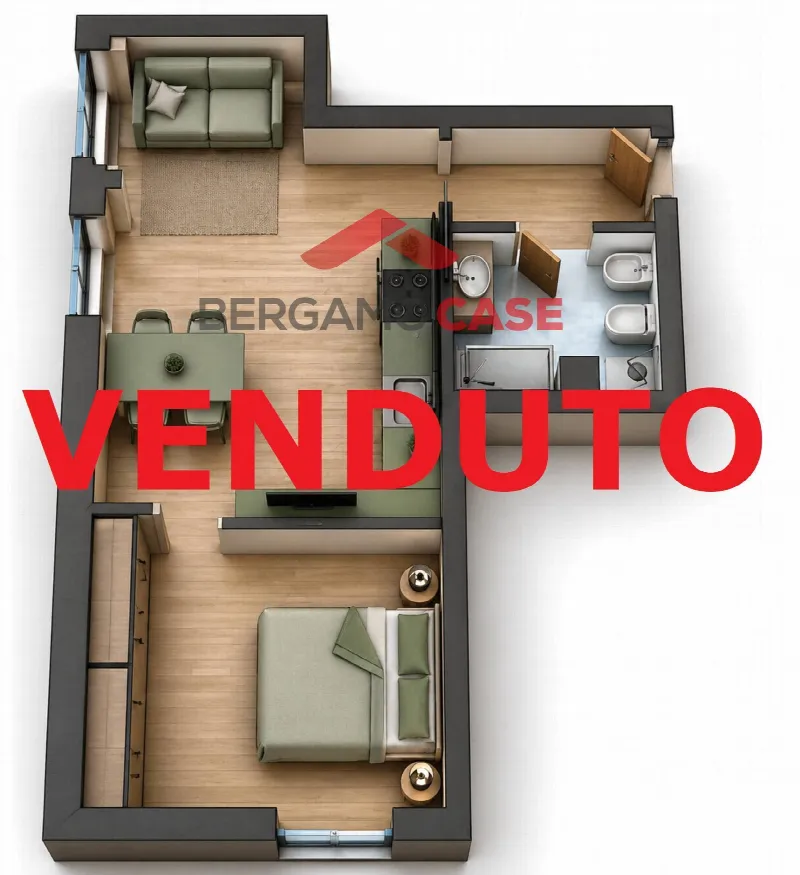 Appartamento in vendita a Bergamo, Borgo Palazzo, Centro, Stazione - foto 1