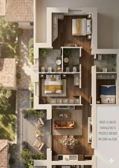 Appartamento in vendita a Parma, San leona... - foto 6