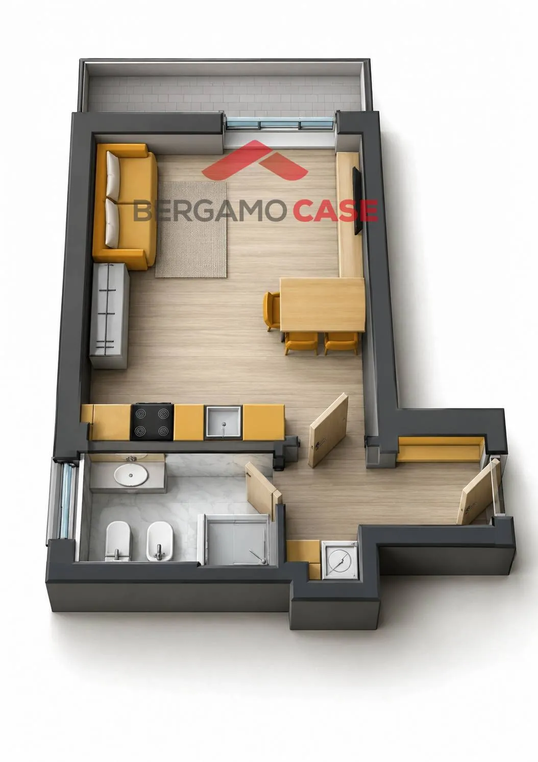 Appartamento in vendita a Bergamo, Borgo Palazzo, Centro, Stazione - foto 2
