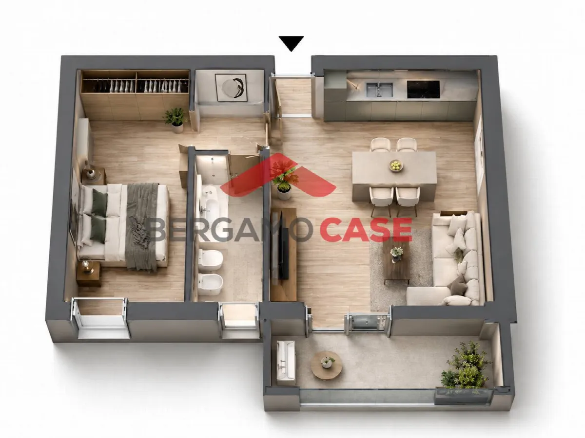 Appartamento in vendita a Bergamo, Borgo Palazzo, Centro, Stazione - foto 2