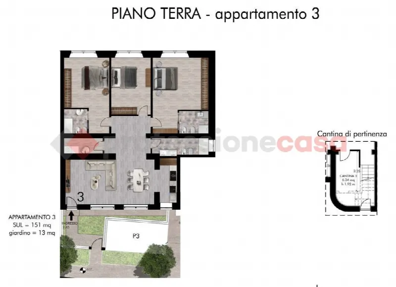 Appartamento in vendita a Pisa, Centro - foto 3