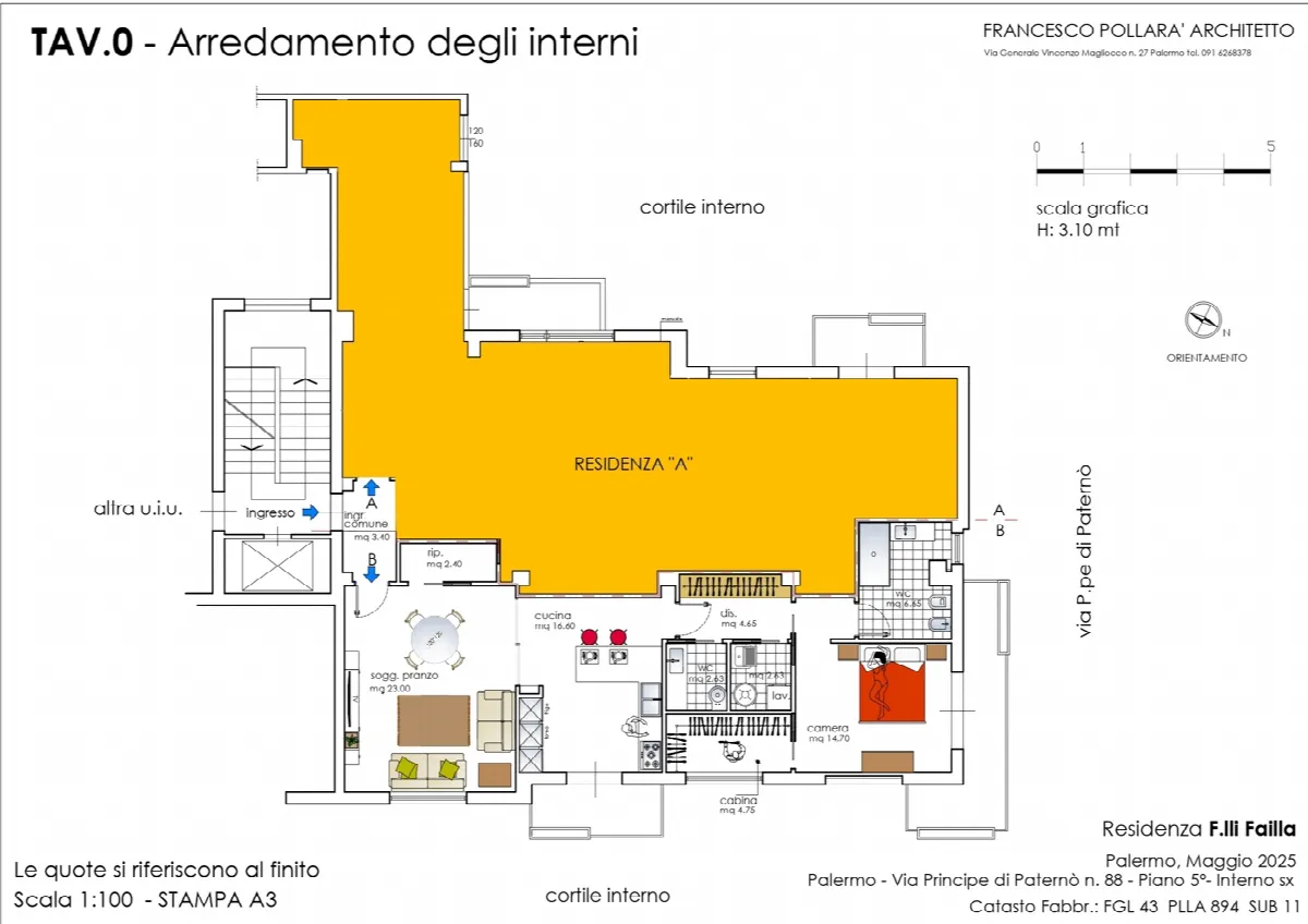 Appartamento in vendita a Palermo, Libertà, Villabianca, De Gasperi, Croce Rossa, Sciuti, Politeama - foto 3